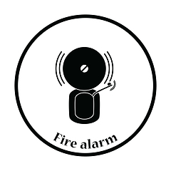 Image showing Fire alarm icon