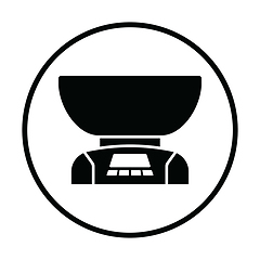 Image showing Kitchen electric scales icon