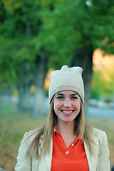 Image showing smiling woman