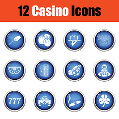 Image showing Casino icon set.