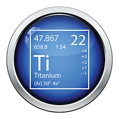 Image showing Icon of chemistry element