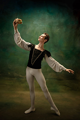 Image showing Young ballet dancer as a Snow White\'s character, modern fairytales