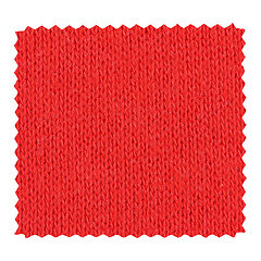 Image showing Red zigzag fabric sample