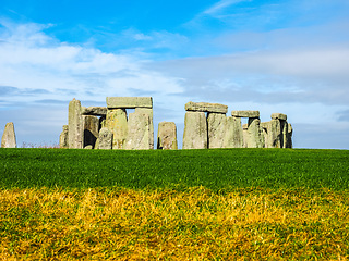 Image showing HDR Stonehenge monument in Amesbury