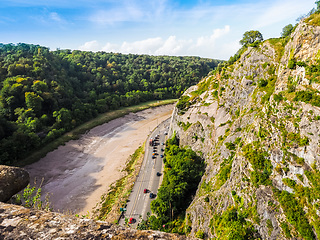 Image showing HDR River Avon Gorge in Bristol