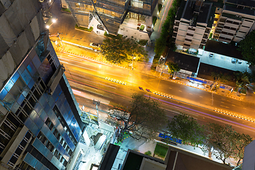 Image showing Top view of Bangkok city