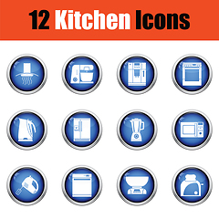 Image showing Kitchen icon set. 