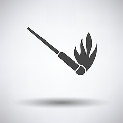 Image showing Burning matchstik icon