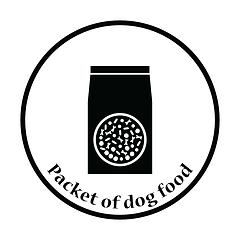 Image showing Packet of dog food icon