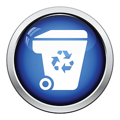 Image showing Garbage container recycle sign icon