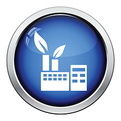 Image showing Ecological industrial plant icon