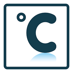 Image showing Celsius degree icon