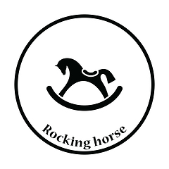 Image showing Rocking horse icon
