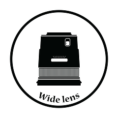 Image showing Icon of photo camera wide lens