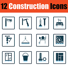 Image showing Construction icon set