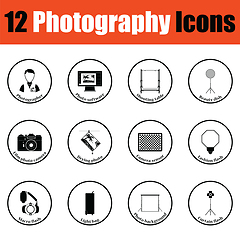 Image showing Photography icon set