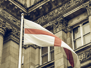 Image showing Vintage looking England flag