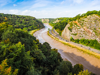 Image showing HDR River Avon Gorge in Bristol