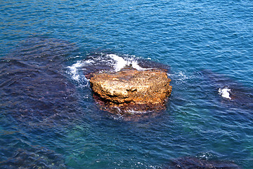 Image showing Rock in the sea