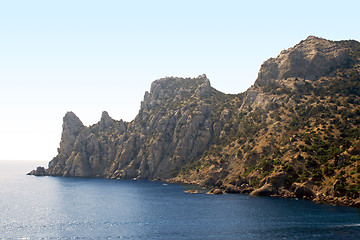 Image showing Mountains, sea, sky. Ukraine. Southern coast of Crimea. 2