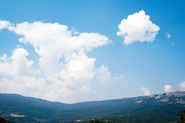 Image showing Mountains, the sky, clouds. Ukraine. Southern coast of Crimea.