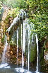 Image showing Waterfalls of Dzhur-dzhur in Crimean mountains