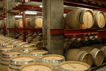 Image showing Wine barrels