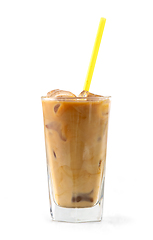 Image showing iced coffee with milk