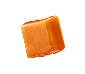 Image showing caramel candy on white background