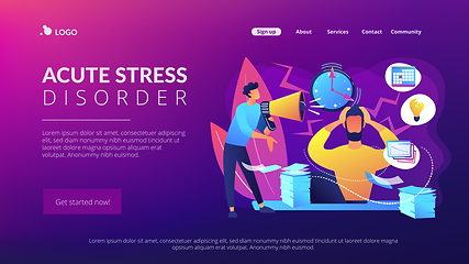 Image showing Stress concept landing page