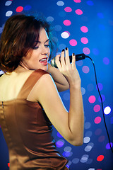 Image showing female singer