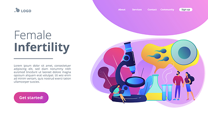 Image showing Infertility concept landing page.