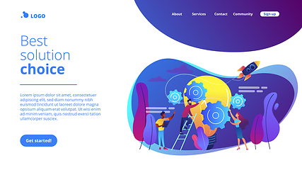 Image showing Idea management concept landing page.