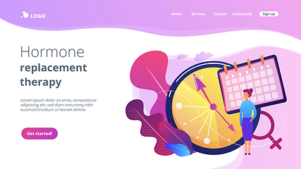 Image showing Menopause concept landing page.