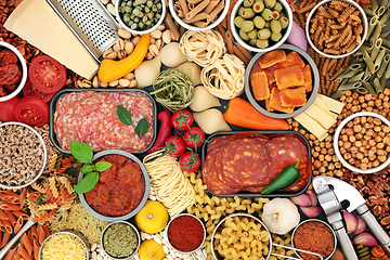 Image showing Large Collection of Italian Food Ingredients 