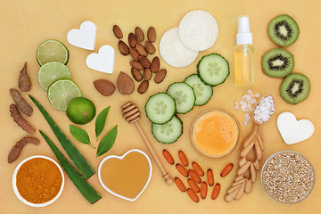 Image showing Natural Ingredients for Healthy Skin