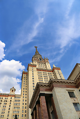 Image showing Moscow State University against blue sky 