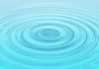 Image showing Abstract water background with wavy circles