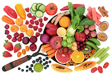 Image showing Healthy Fresh Food High in Antioxidants