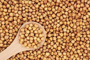 Image showing Spicy Roasted Organic Chickpeas for a Healthy Snack