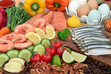 Image showing Pescatarian Healthy Balanced Diet Diet Food
