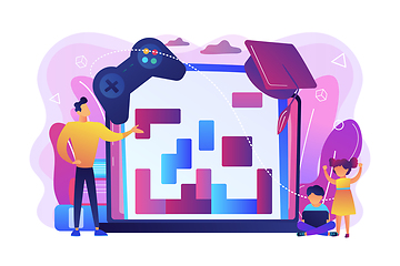 Image showing Educational game concept vector illustration