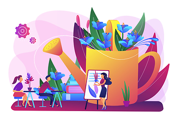 Image showing Garden workshop concept vector illustration