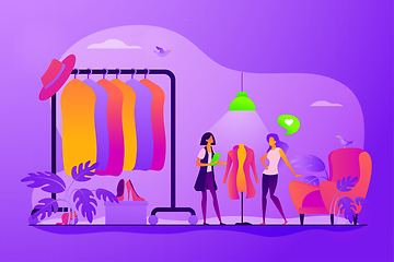 Image showing Fashion house concept vector illustration