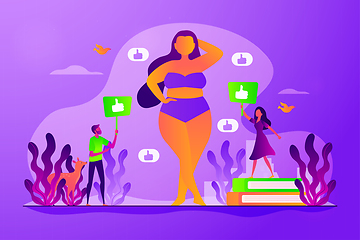 Image showing Body positive concept vector illustration
