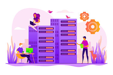 Image showing System administration concept vector illustration