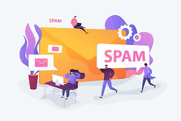 Image showing Spam concept vector illustration.