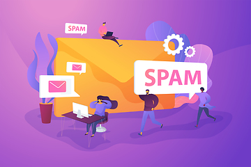 Image showing Spam concept vector illustration.