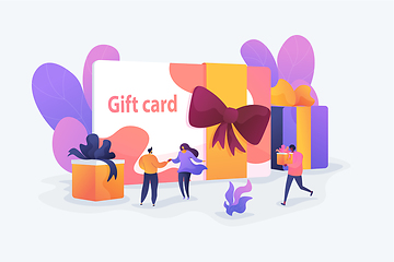 Image showing Gift card concept vector illustration.