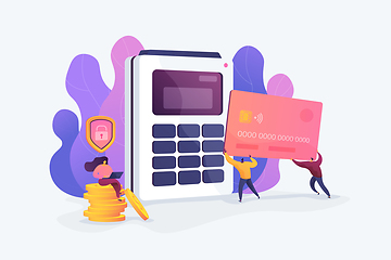 Image showing Debit card vector illustration.